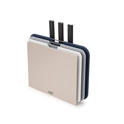 Nest™ Boards Plus დანების და საჭრელი დაფების ნაკრები, 6 ნაჭერი, რუხი