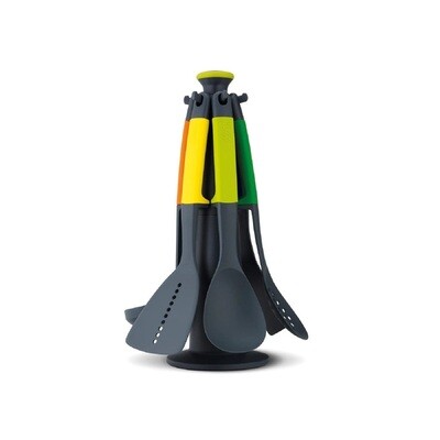 Elevate™ Carousel სამზარეულოს ნაკრები, 6 ნაჭერი + სტენდი, ფერადი