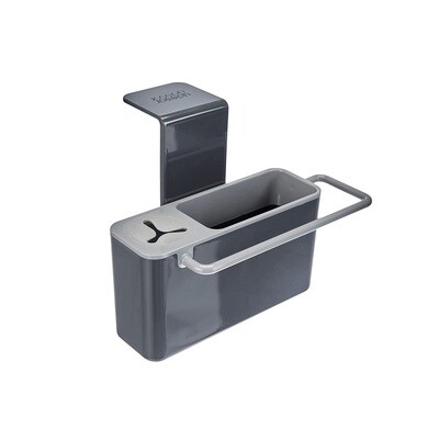 Sink Aid™ ნიჟარის ჭურჭლის სარეცხი საშუალებების ორგანაიზერი, რუხი