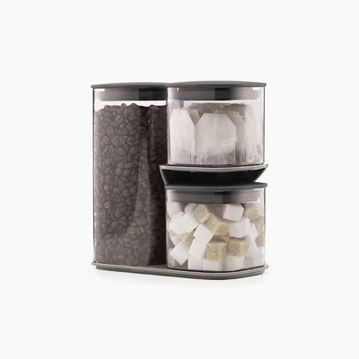 Podium™ რეზერვუარების ნაკრები, 3 ნაჭერი, რუხი