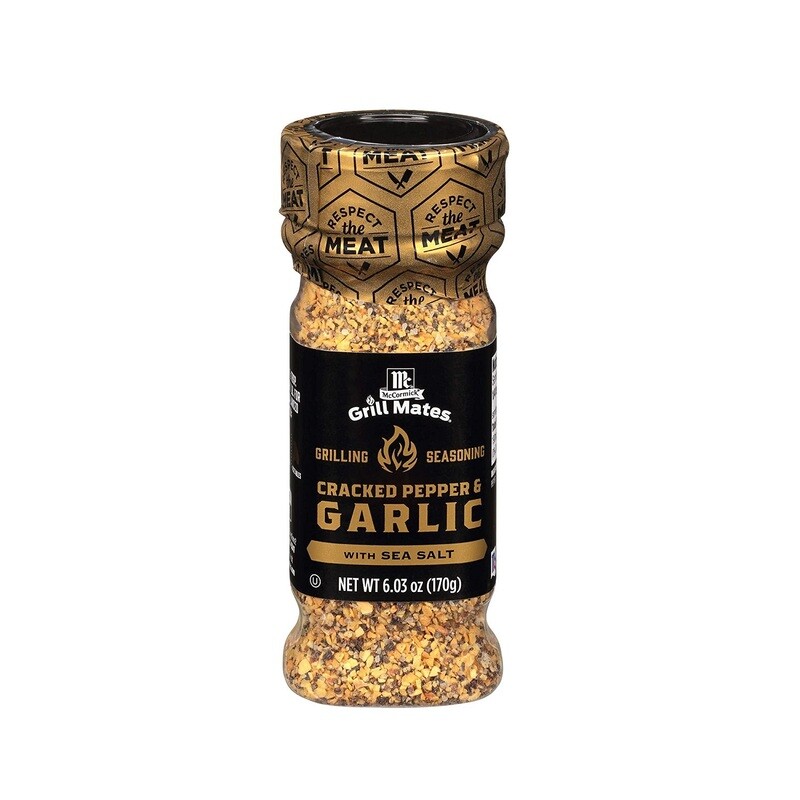 McCormick Grill Mates Cracked Pepper &amp; Garlic Grilling Seasoning 170გრ.