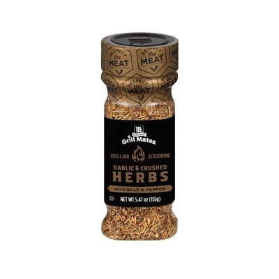 McCormick Grill Mates Garlic &amp; Crushed Herbs Grilling Seasoning 155გრ.