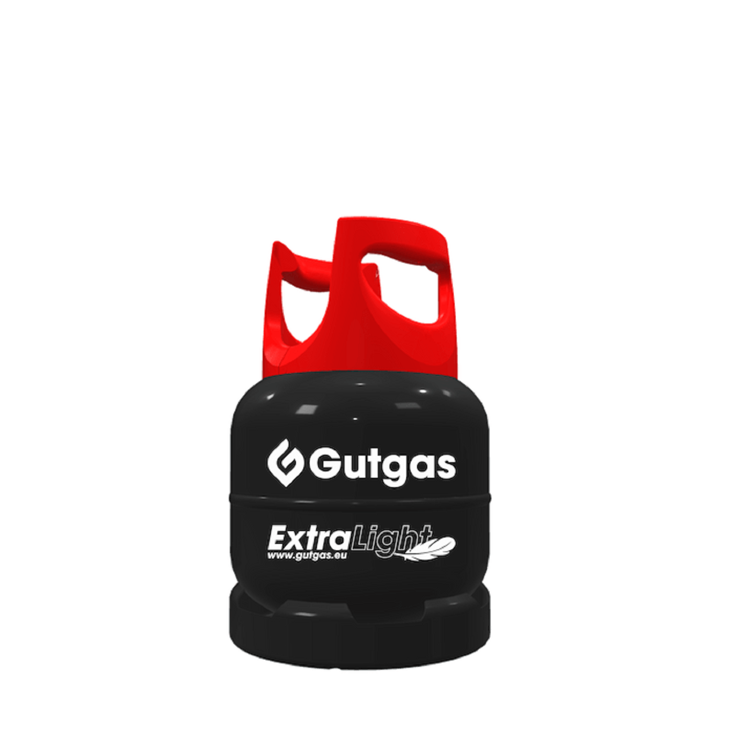 Gutgas ExtraLight თხევადი გაზის ლითონის ბალონი 9.6ლ., შავი
