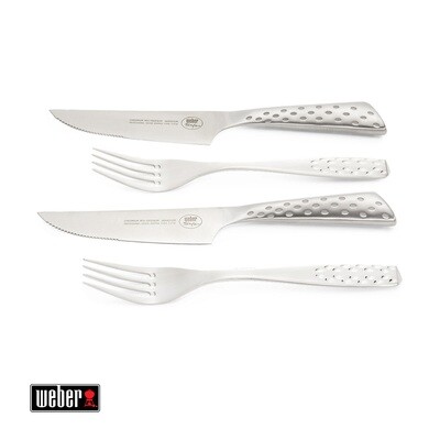 Deluxe სტეიკის ნაკრები (2 დანა და 2 ჩანგალი)