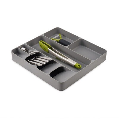 DrawerStore™ Cutlery უჯრის ორგანაიზერი, რუხი