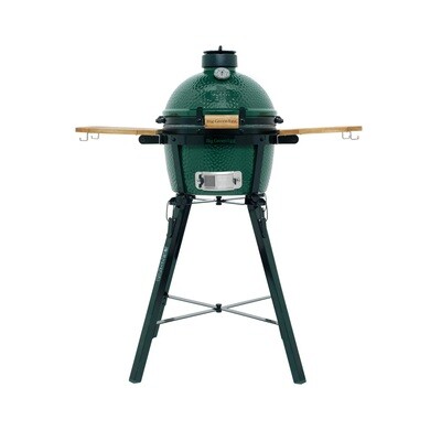 კერამიკული ნახშირის გრილი Big Green Egg MiniMax პორტატული სადგამითა და აკაციის თაროებით