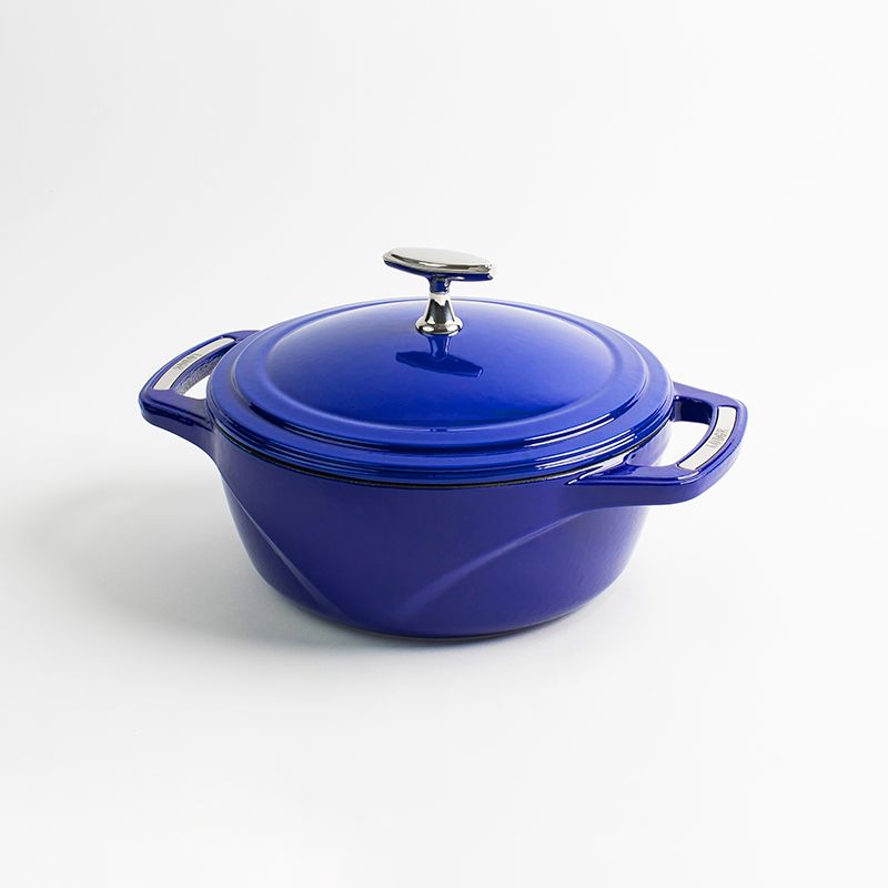 USA Enamel™ ჰოლანდიური ღუმელი, ემალირებული თუჯი, ლურჯი, 3ლ.