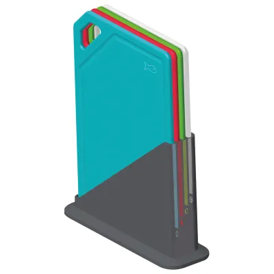 საჭრელი დაფების ნაკრები სადგამით , 5 ნაჭერი