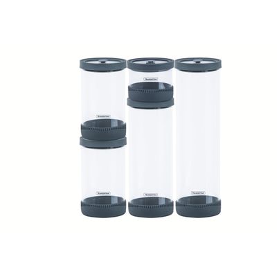 შუშის რეზერვუარების ნაკრები, 5 ნაჭერი