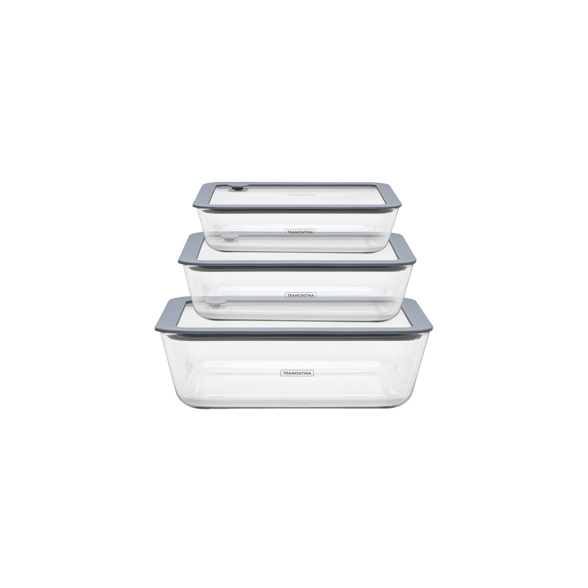 შუშის რეზერვუარების ნაკრები, 3 ნაჭერი