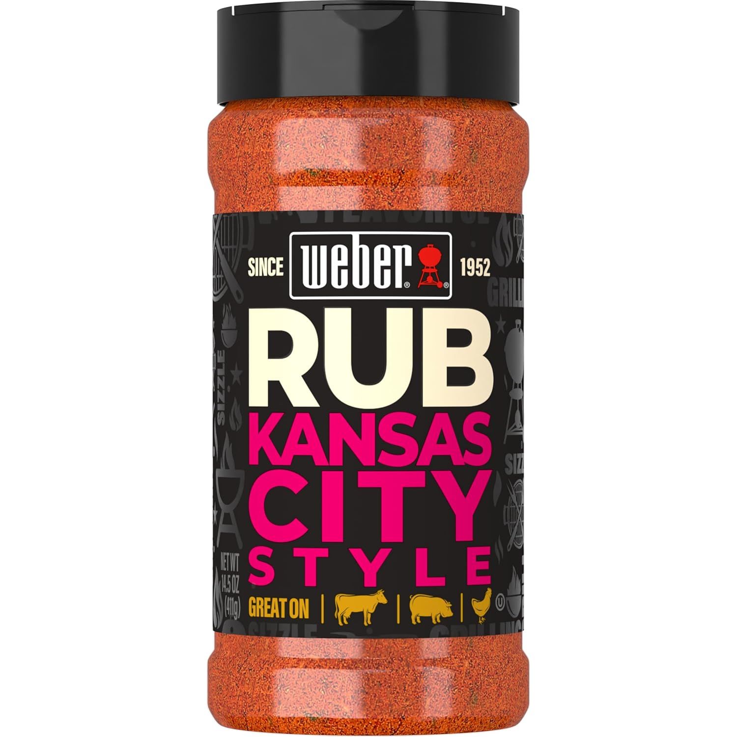 Weber Kansas City Sweet Tangy BBQ Dry Rub Seasoning - კანსას-სიტის  ტიპის სუსტი, მშრალი სანელებელი