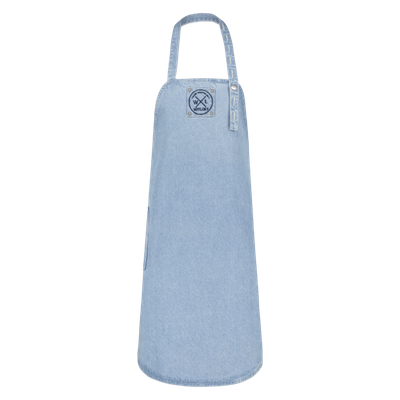 Witloft ჯინსის მოკლე წინსაფარი ჯიბით, ცისფერი