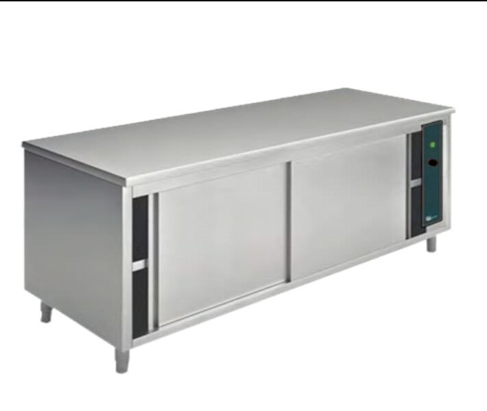 Mesas inox cerradas calientes