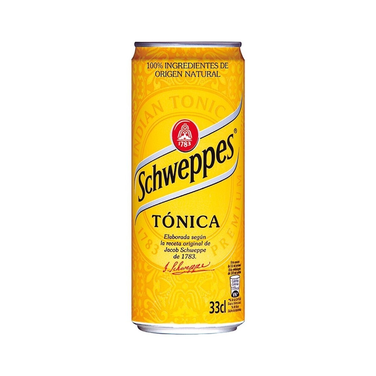 Tónica Schweppes original lata 33 cl.