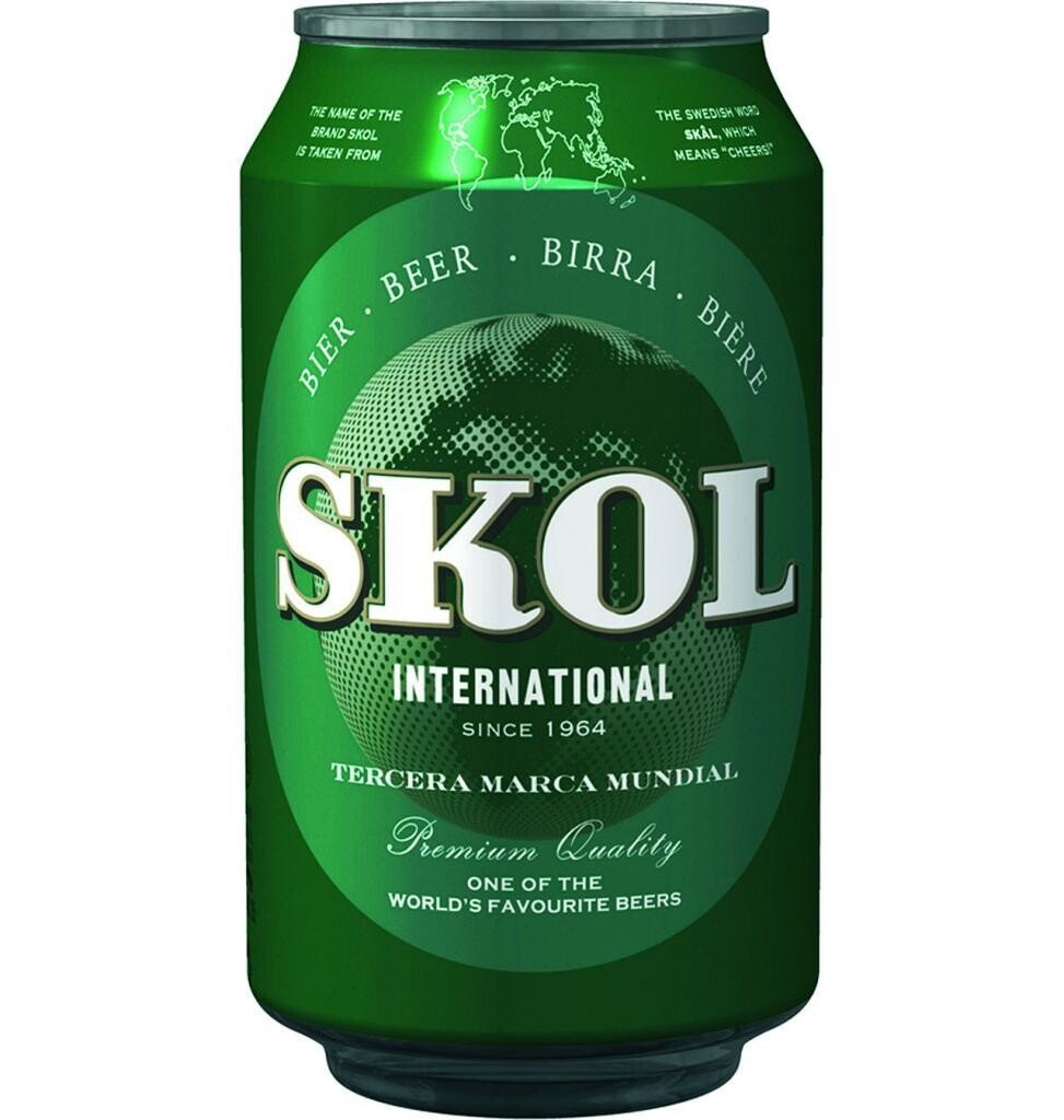 Cerveza Skol lata 33 ml.