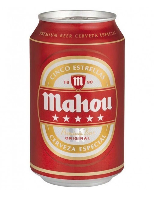 Cerveza Mahou 5 estrellas 33 cl.