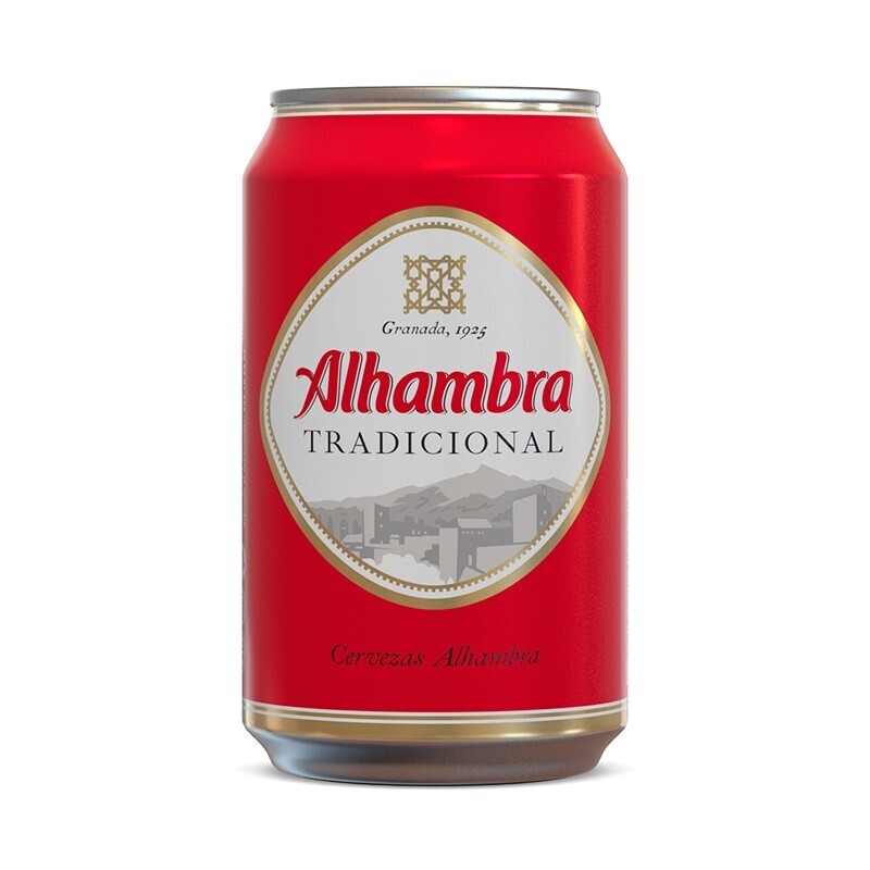 Cerveza Alhambra lata 33 cl.