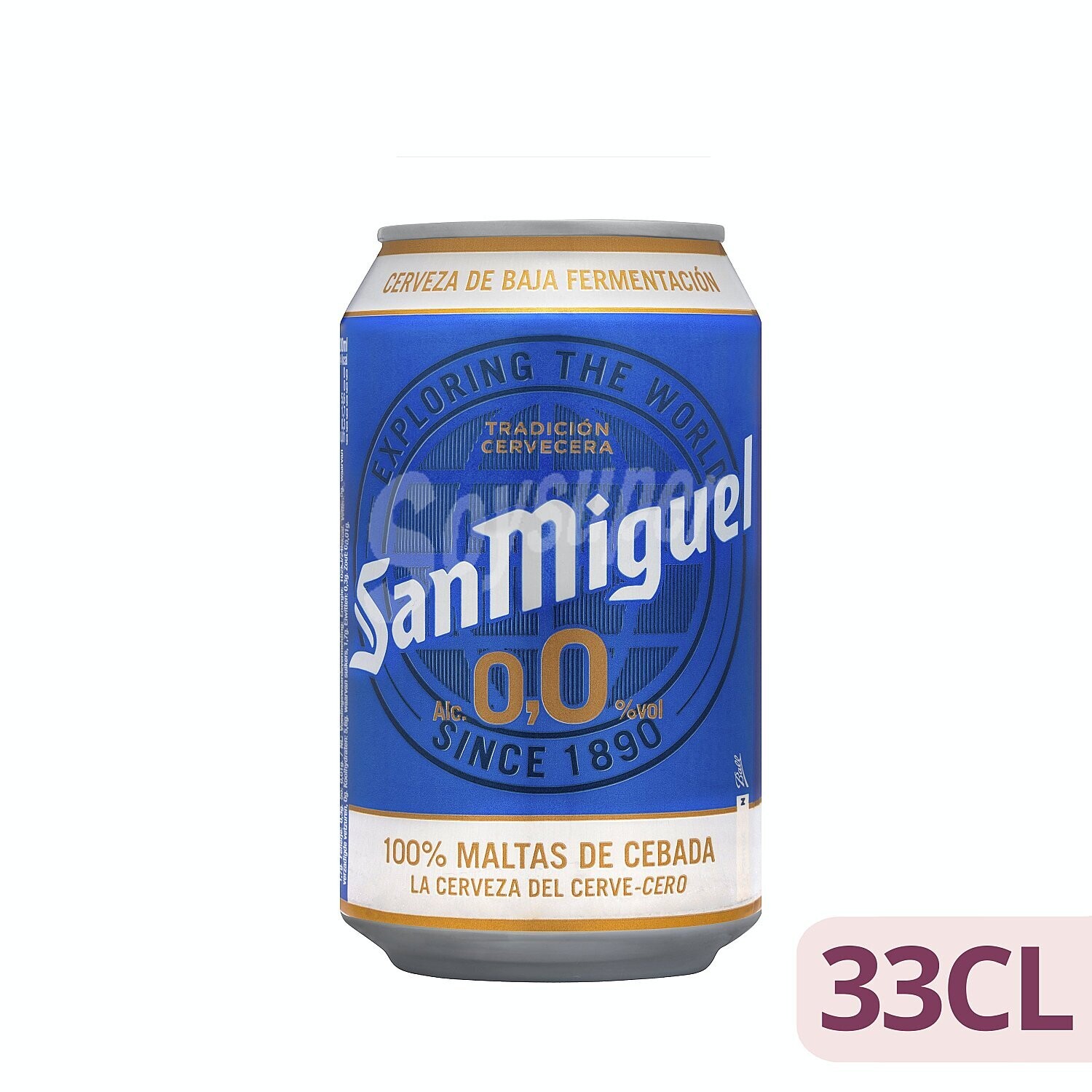 Cerveza San Miguel sin alcohol 33 ml.
