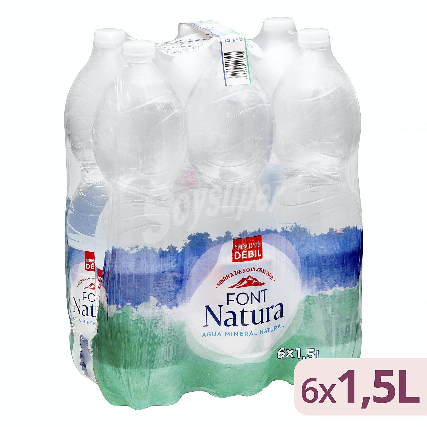 Agua mineral Font Natura 1,50 L pack 6