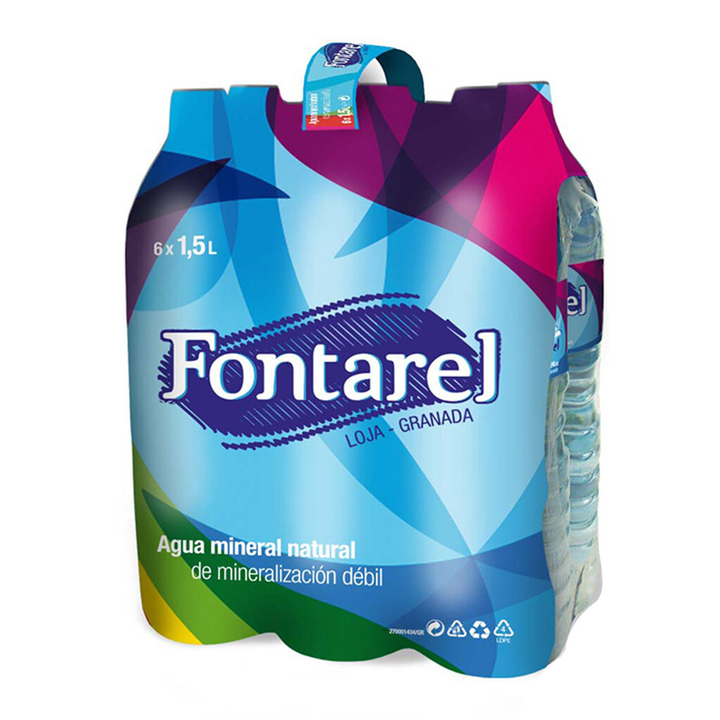 Agua mineral Fontarel 1,50 litro pack 6 uni.