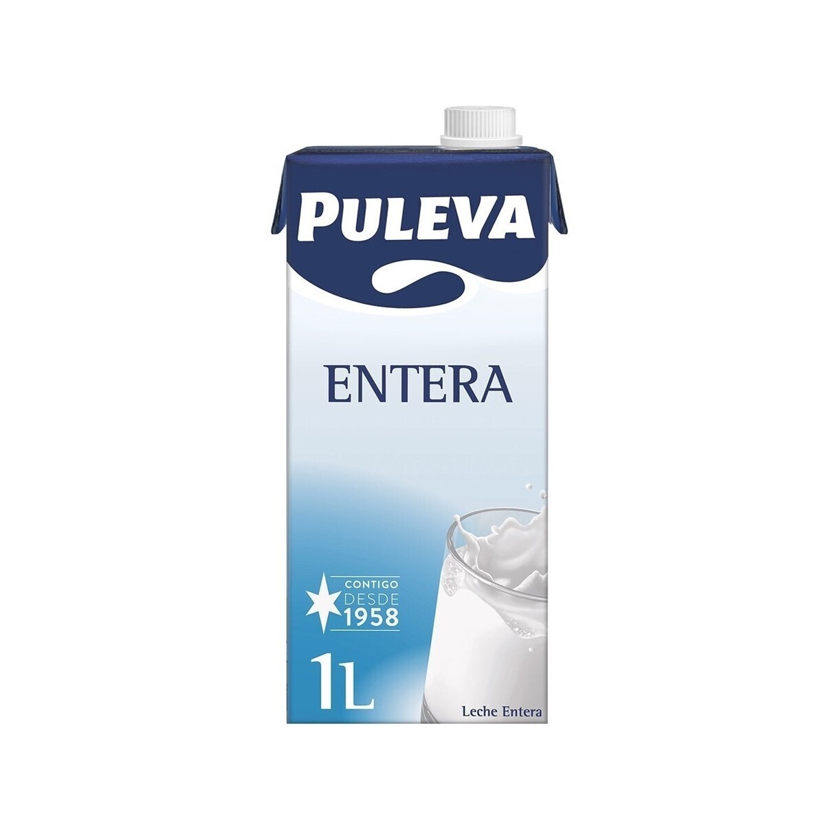 Leche Puleva brik entera 1 litro