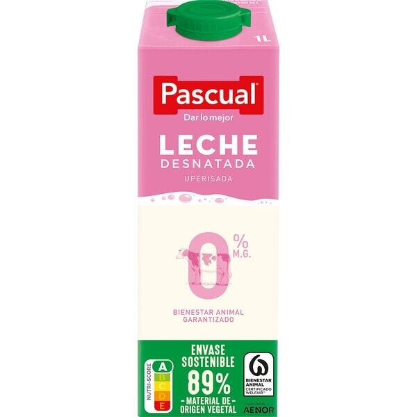 Leche Pascual Brik Desnatada 1 litro