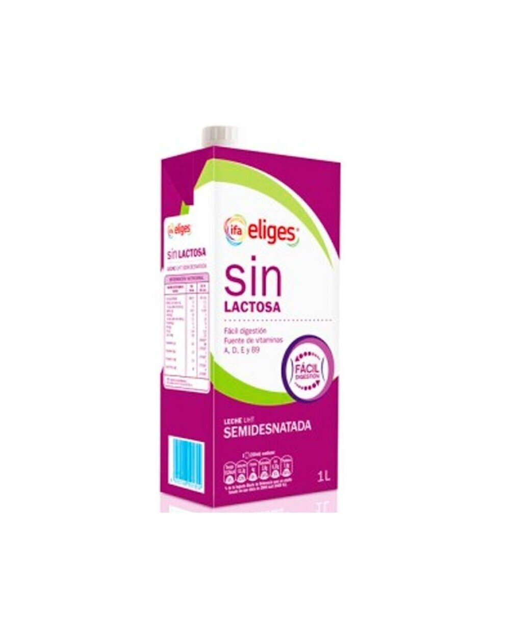 Leche sin lactosa Semidesnatada IFA Eliges 1 litro