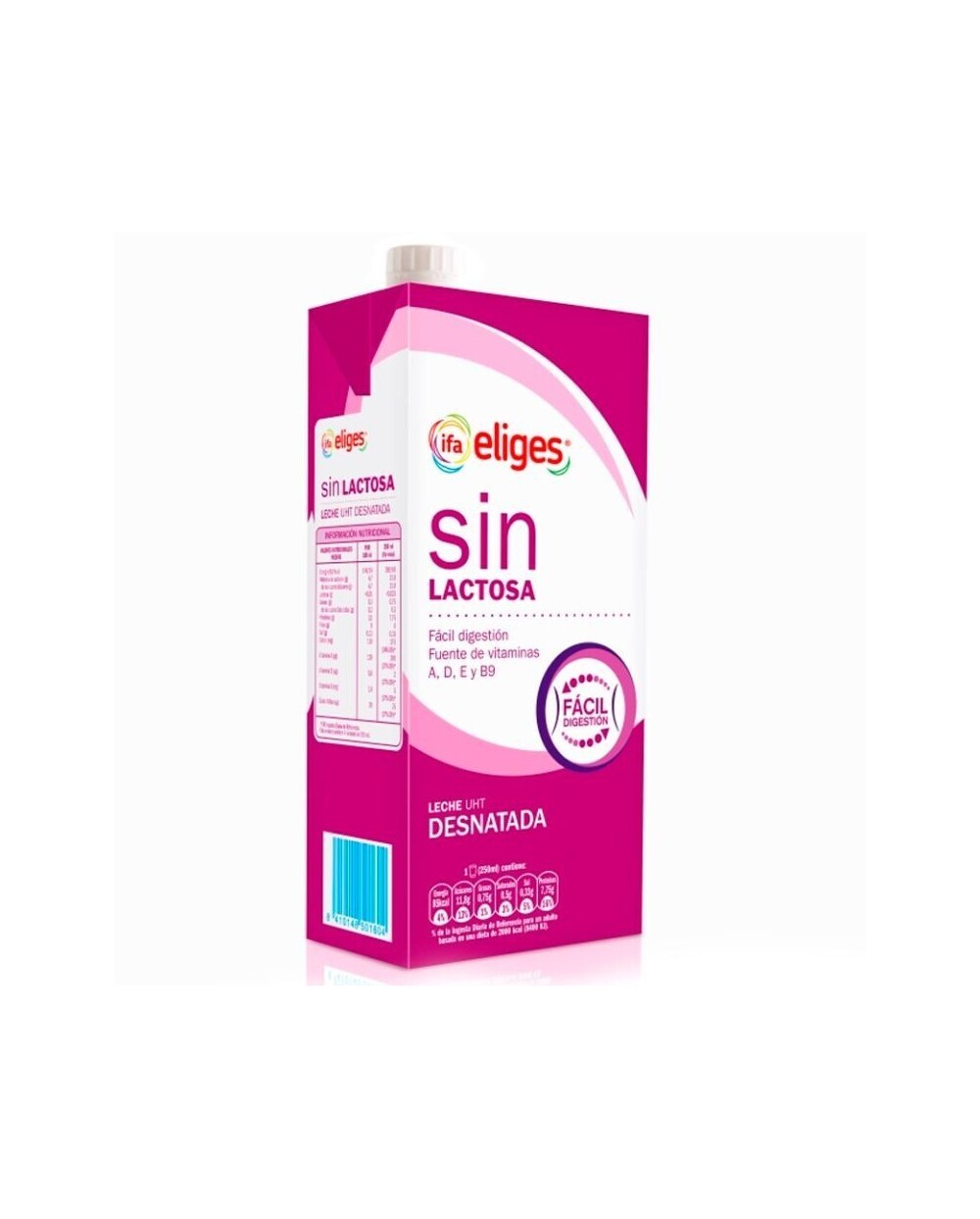 Leche sin Lactosa Desnatada IFA Eliges 1 litro