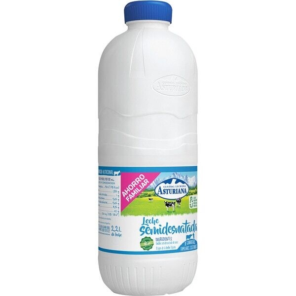 Leche la Asturiana semidesnatada 2.2 litros