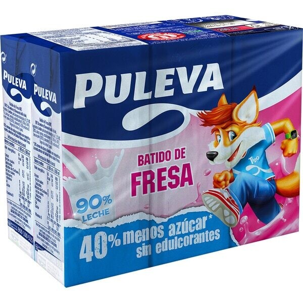 Batido Puleva Fresa pack (6 x 200 ml)
