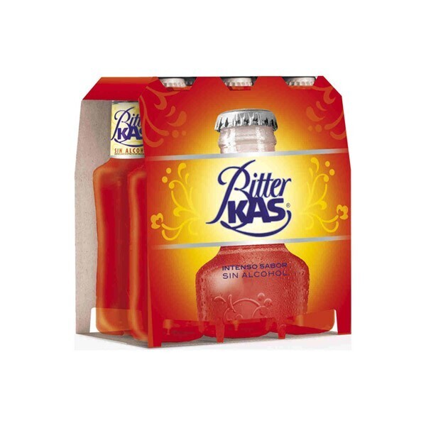 Bitter Kas sin alcohol 20 ml. pack de 6 uds.
