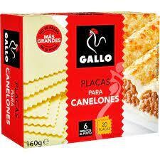 Canelones 20 placas Gallo 160 g.