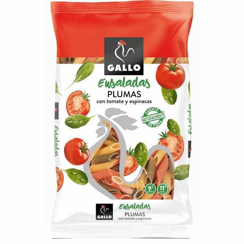 Pasta Plumas Tomate Espinaca Gallo 250 g