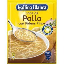 Gallina Blanca Sopa Pollo Fideos Finos 72 gr