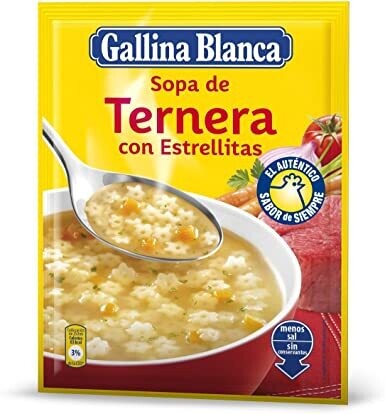 Gallina Blanca Sopa Ternera con Estrellitas 74 gr