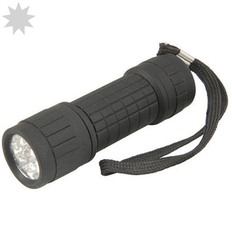 Linterna 9 led con Muelle y Correa