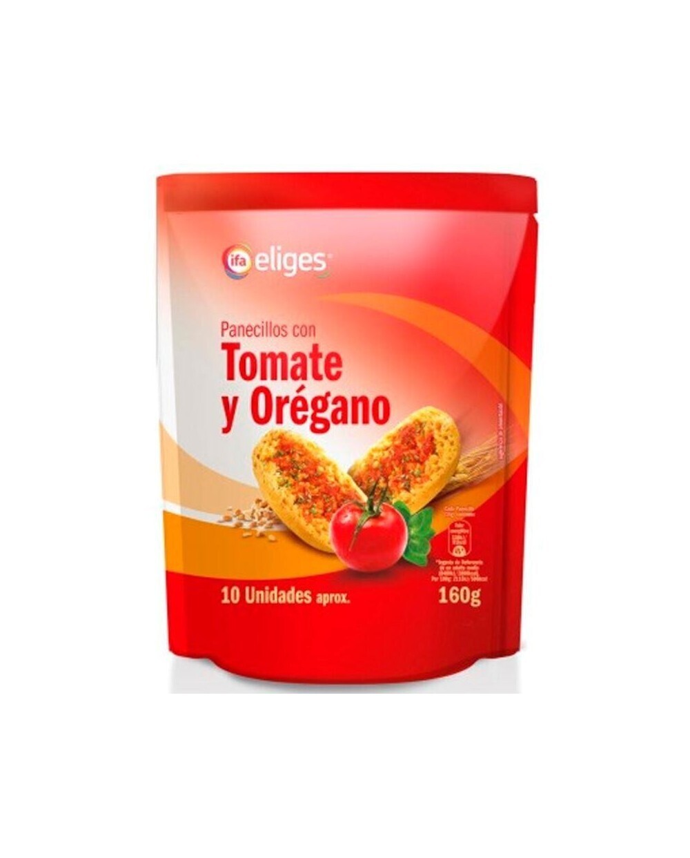 Panecillos Tomate y oregano IFA Eliges 160 gr