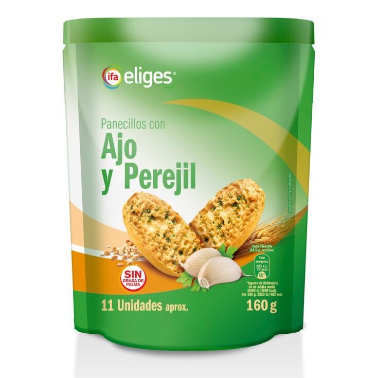 Panecillos Ajo y Perejil IFA Eliges 160 gr