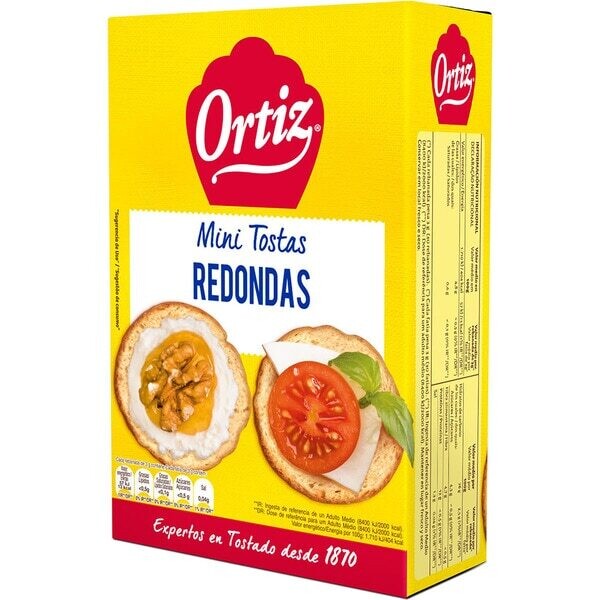 Mini Tostas redondas Ortiz 100 gr