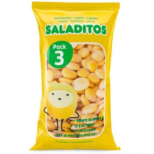 Altramuces Saladitos pack 3 bolsas de 95 gr.