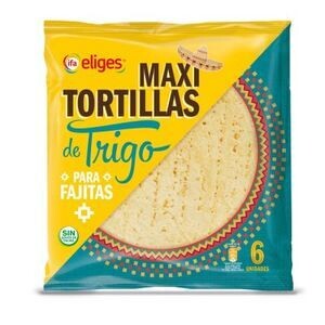 Maxi tortillas de trigo 6 uds Ifa Eliges 370 g