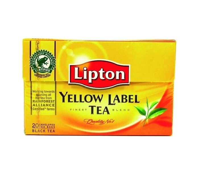 Infusion Yellow Label Lipton 20 uni.