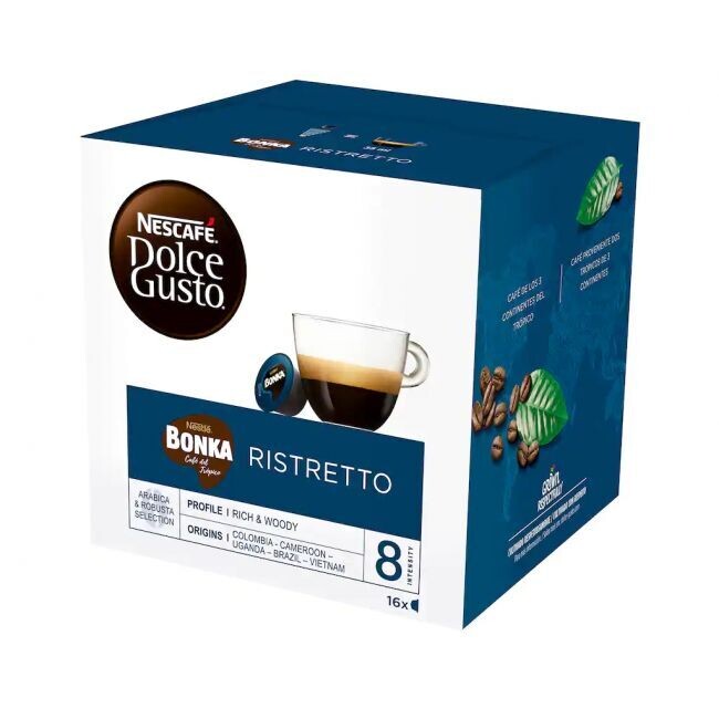 Cafe Dolce Gusto Bonka Ristretto 16 capsulas
