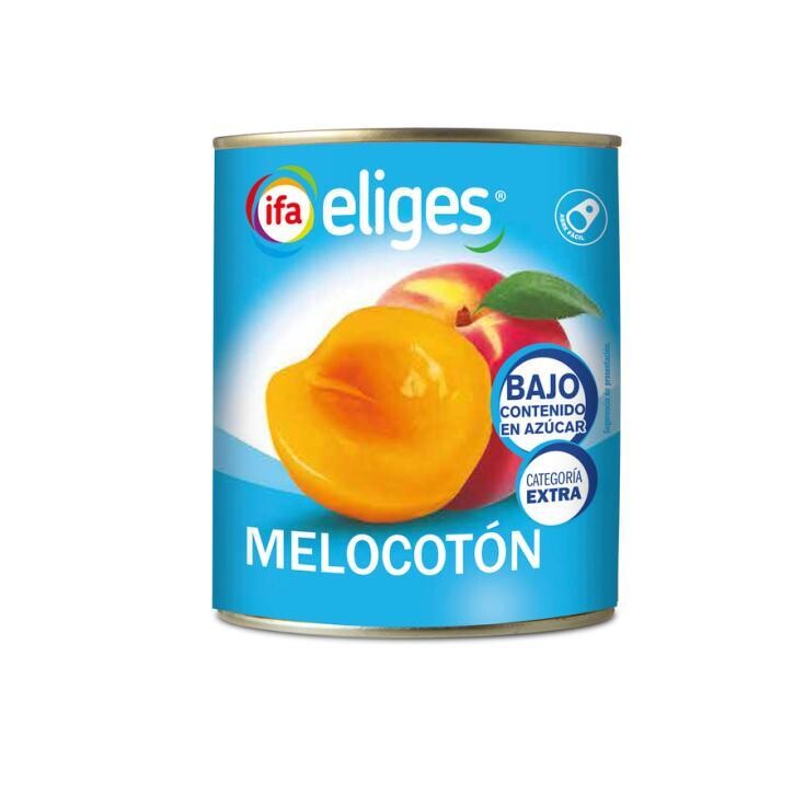 Melocoton en almibar bajo en azucar IFA Eliges 840 gr