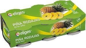 Piña en almíbar IFA Eliges 3x227gr