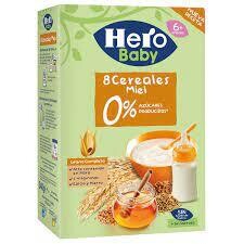 Papilla 8 cereales Miel Hero 340 gr