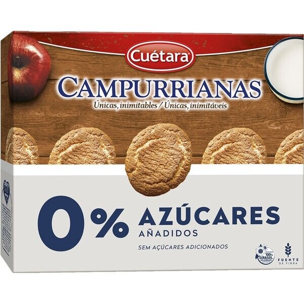 Galleta Cuetara Campurrianas 0% Azucarres 400 gr