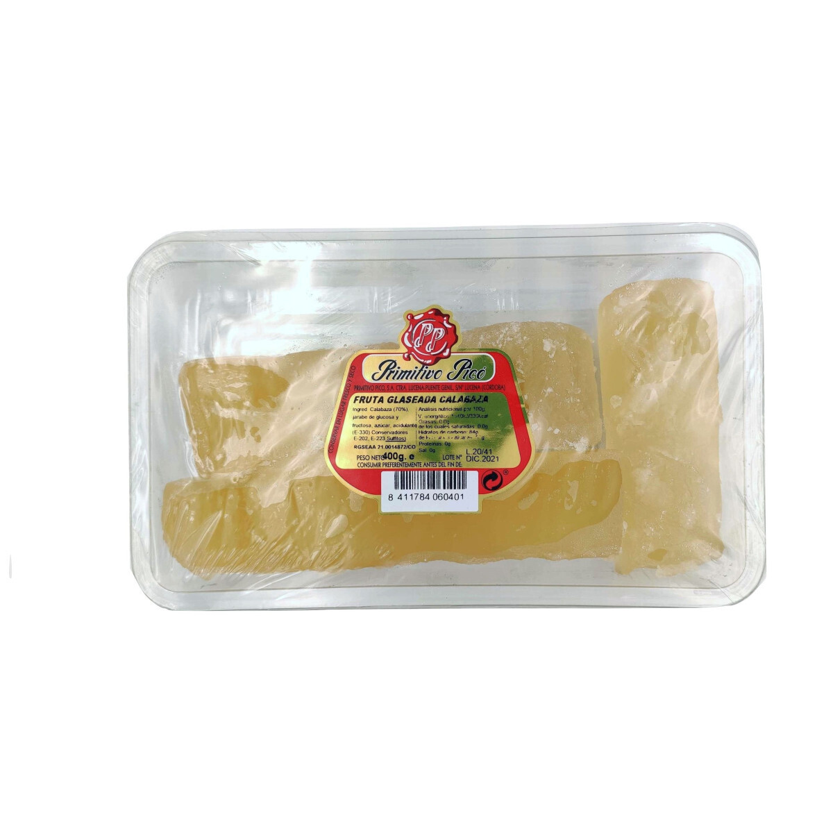 Fruta Glaseada de Calabaza Primitivo Pico 400 gr