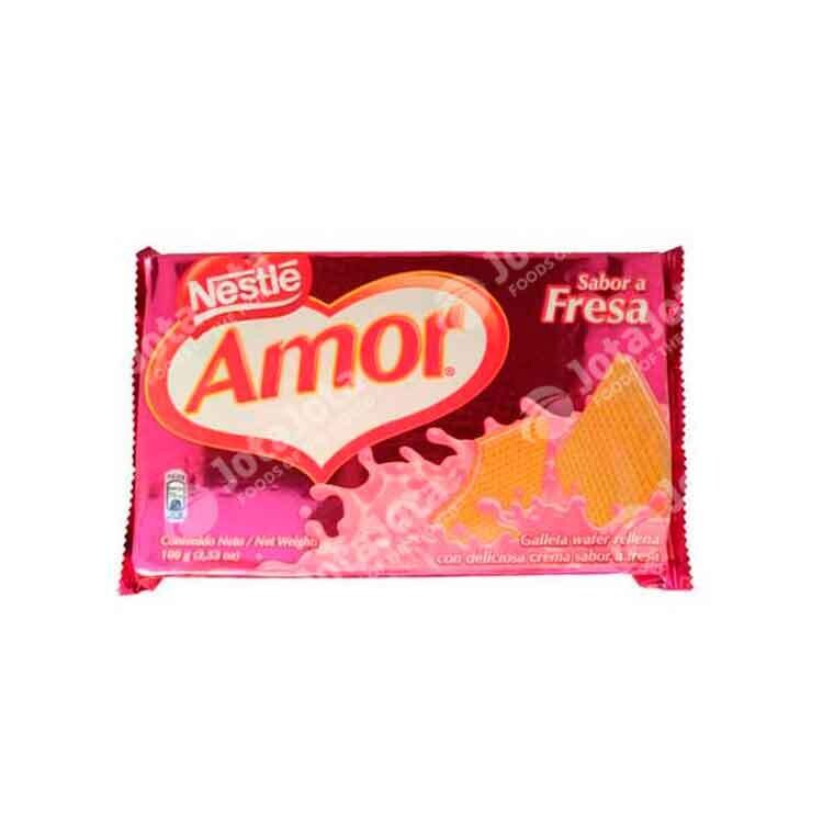 Galleta Wafer Amor Fresa 100 gr