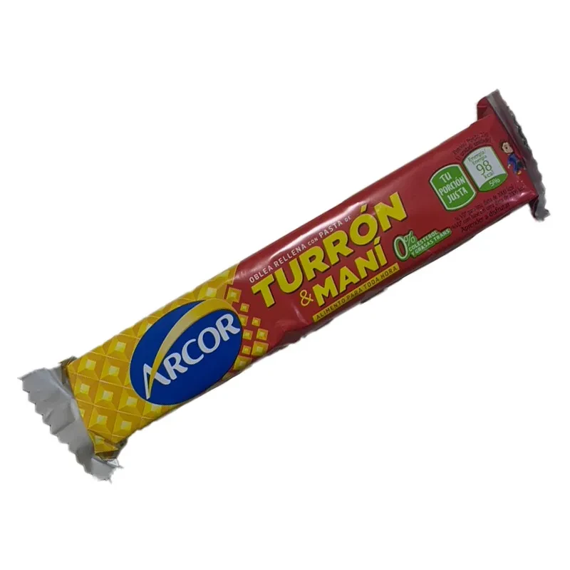 Oblea Rellena Turron Mani Arcor unidad